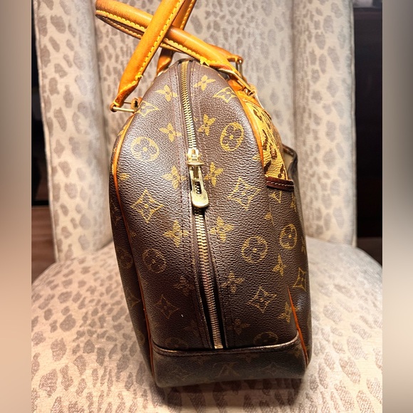 Authentic Louis Vuitton Monogram Deauville Hand Bag M47270 LV leopard - Picture 3 of 13